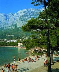 Strand bei Makarska in Kroatien