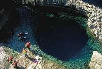 Tauchen im Blue Hole auf Gozo