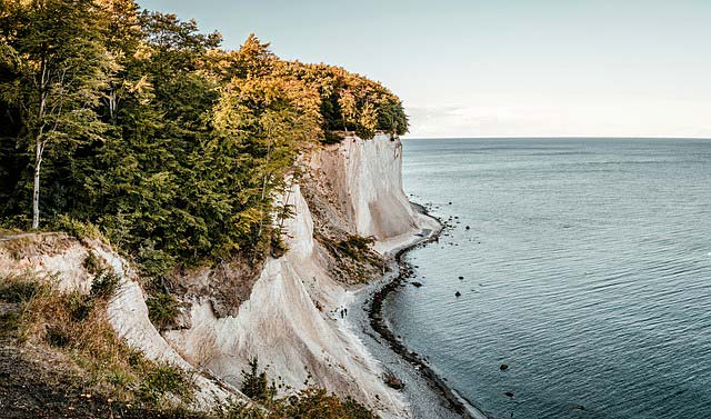 Die Kreidefelsen auf der Insel Rügen