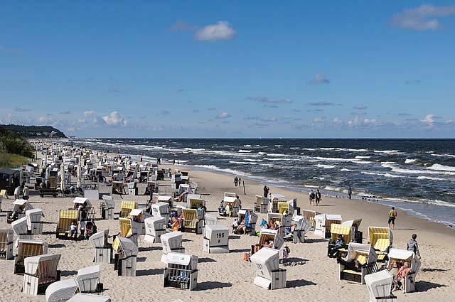 Der lange Strand von Usedom